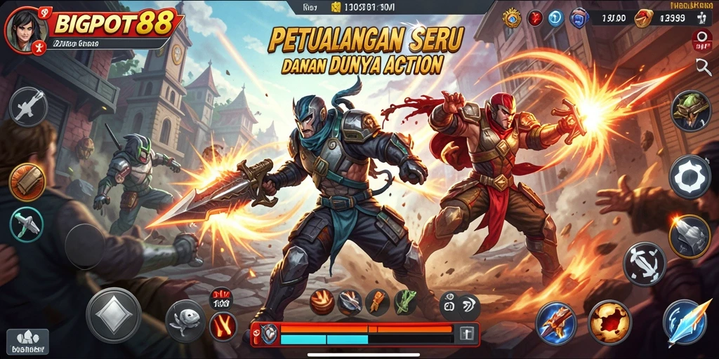Tampilan gameplay seru dari BIGPOT88 yang menantang.