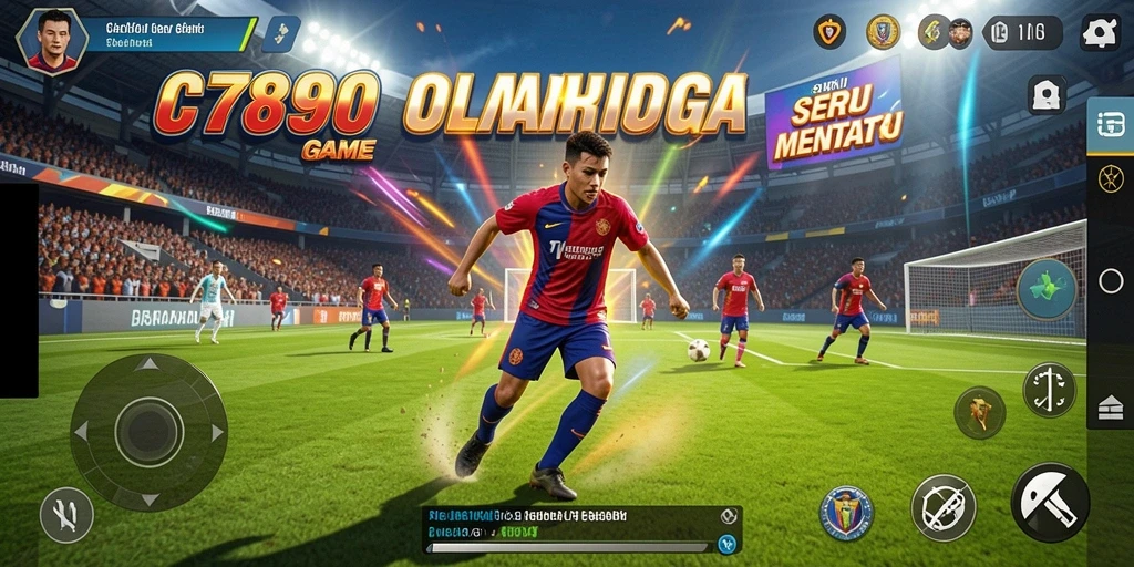 Tampilan gameplay C7890 dengan aksi seru di lapangan.