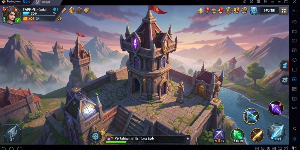 Tampilan gameplay mendebarkan dalam FA99 menunjukkan strategi Tower Defense yang menantang.