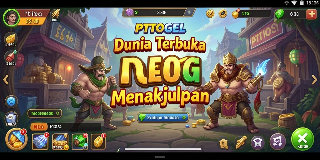 Tampilan gameplay <strong>PTTOGEL</strong> yang menampilkan eksplorasi dunia terbuka yang luas.