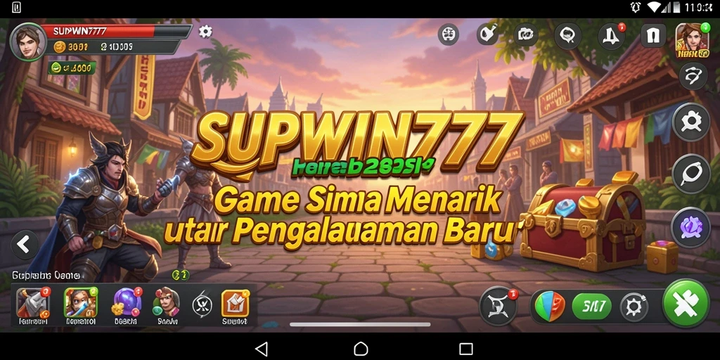 Tampilan gameplay menarik di SUPWIN777 dengan berbagai skenario menarik.