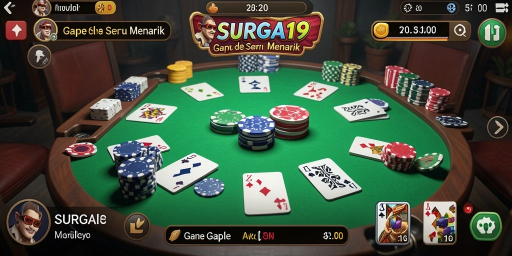 Screenshot gameplay penuh aksi di SURGA19.