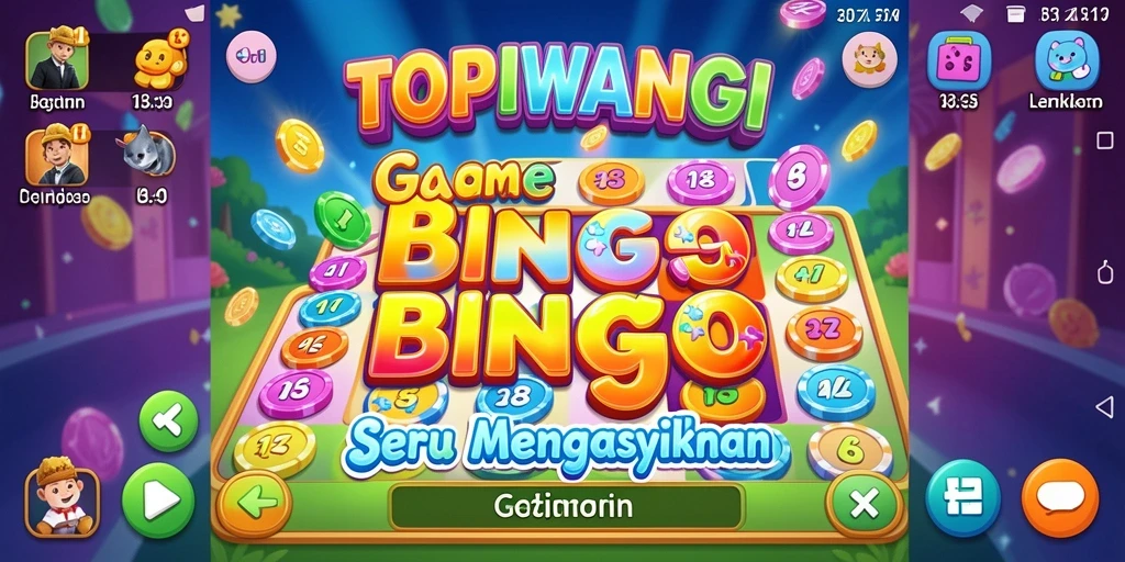 Screenshot utama TOPIWANGI menampilkan gameplay Bingo yang seru.